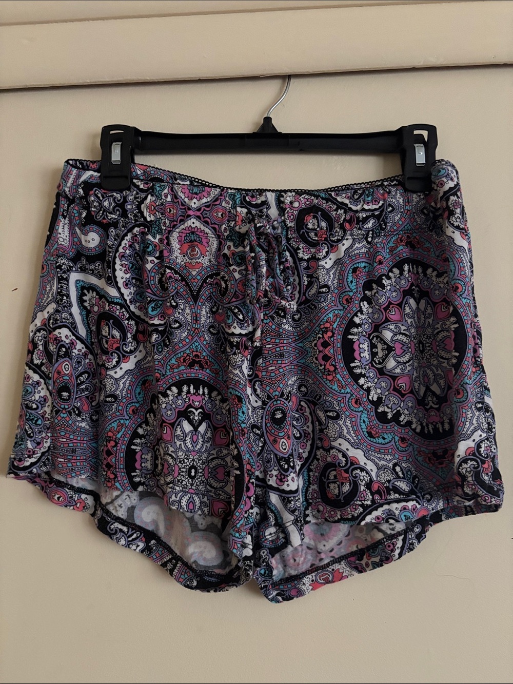 Cynthia Rowley paisley sleep/lounge shorts size M